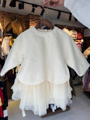 تصویر پیراهن دخترانه زمستانه مجلسی بچگانه - 100 