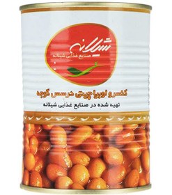 تصویر کنسرو لوبیا چیتی در سس گوجه فرنگی شیلانه 380 گرم 