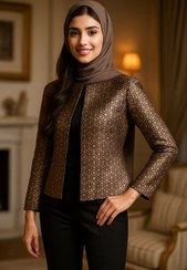 تصویر کت کراپ طرح هندسی 