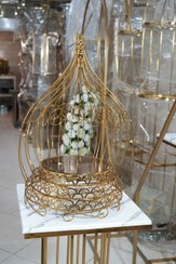 تصویر قفس سه سایز بله‌برونی و کادویی طرح تاجی - اشکی 