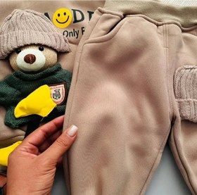 تصویر ست دوتیکه تدی سرمایی - لارج 