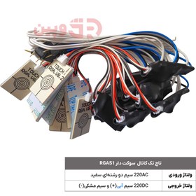 تصویر تاچ تک کانال سوکت دار RGAS1 بسته‌ی ۳۰ تایی RGAS1