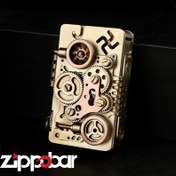 تصویر فندک دست ساز چرخ دنده-Handmade Kerosene Steampunk Lighter 