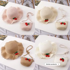 تصویر کیف و کلاه گیلاسی 