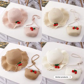 تصویر کیف و کلاه گیلاسی 