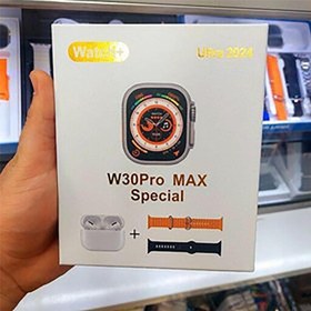 تصویر ساعت هوشمند ۲ بند با ایرپاد مدل W30 Pro Max W30