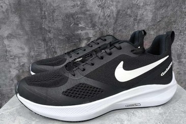 تصویر کفش سایز بزرگ مردانه مشکی نایک کفی سفید - ۴ nike black-white big shoes