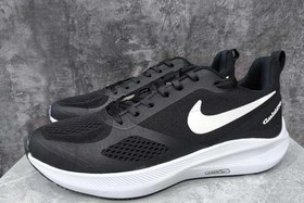 تصویر کفش سایز بزرگ مردانه مشکی نایک کفی سفید - ۴ nike black-white big shoes