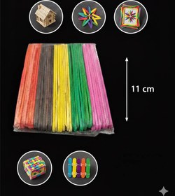 تصویر چوب بستنی رنگی 