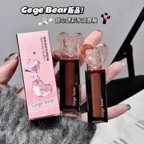 تصویر رژ لب قلبی خیس طرح کره ای Gege Bear 