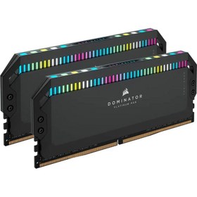 تصویر رم دسکتاپ DDR5 دو کاناله 6000 مگاهرتز CL30 کورسیر مدل Dominator Platinum RGB ظرفیت 64 گیگابایت 