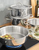 تصویر ست قابلمه کاراجا ۸پارچه 3ply پاور استیل karaca power steel Karaca power steel 8p. 316