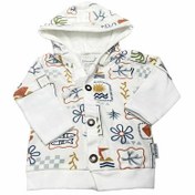 تصویر سویشرت کلاهدار نوزادی به آوران طرح هاوایی 