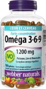 تصویر امگا 3 6 9 وبر نچرالز 1200 میلی گرم (180 عددی) Webber Naturals High Potency Omega 3-6-9, 180 softgels