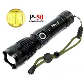 تصویر چراغ قوه پلیسی مدل BL-X71-P50 مشکی چراغ قوه دستی متفرقه مدل چراغ قوه پلیسی مدل BL-X71-P50