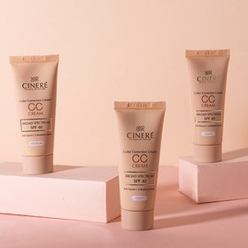 تصویر سی سی کرم حاوی اس پی اف 40 حجم سینره CC cream with SPF 40, size Cinnabar