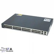 تصویر سوئیچ سیسکو مدل WS-C3750-48PS-S استوک Cisco WS-C3750-48PS-S 48Port Switch Stock