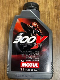 تصویر روغن موتول 300v گرانروی 10w40 یک لیتری | MOTUL 