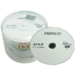 تصویر دی وی دی خام پرینکو مدل DVD-R بسته 50 عددی 