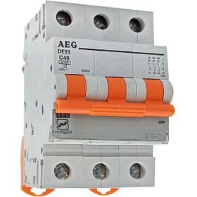 تصویر کلید مینیاتوری AEG مدلDE93-C40 