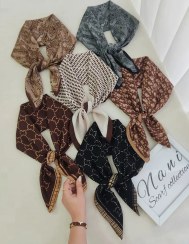 تصویر مینی اسکارف طرح مارک - طرح 