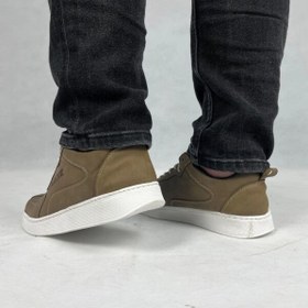 تصویر کفش روزمره مردانه مدل نوبل رنگ صدری - 4 Men's casual shoes, Noble model, dark brown color