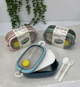 تصویر ظرف غذای کودک درجه یک - آبی Baby food dish