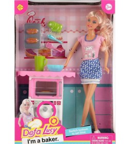 تصویر عروسک باربی نانوا آیتم 8421Defa Lucy I’m a Baker Barbie عروسک مدل عروسک باربی نانوا آیتم 8421Defa Lucy I’m a Baker Barbie