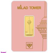 تصویر شمش طلای ۲۴ عیار محمد مدل برج میلاد ۲ گرم 