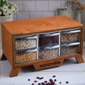 تصویر بانکه حبوبات ۶ کشو 