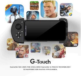 تصویر دسته بازی گیم سیر مدل G6 مناسب برای گوشی موبایل اپل 