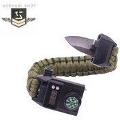 تصویر دستبند پاراکورد مدل Tactical ا Paracord bracelet model Tactical Paracord bracelet model Tactical