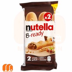 تصویر بیسکوئیت نوتلا Nutella مدل B-ready دو عددی با طعم فندق 44 گرم 