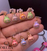 تصویر پلاک آویز لبوبو طوسی 