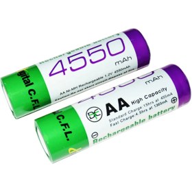 تصویر باتری شارژی قلمی سی اف ال 4550 میلی آمپر مدل CFL CFL Rechargable Battery AA 4550mAh