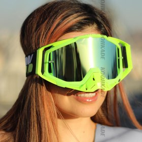 تصویر عینک طوفان و اسکی 100% RACECRAFT Green درجه یک 
