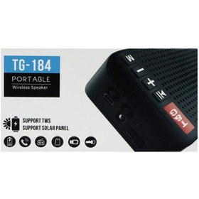 تصویر اسپیکر بلوتوثی رم و فلش خور T&G TG-184 T&G TG-184 Wireless Portable Speaker