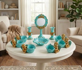 تصویر هفت سین طرح فرشته،(آبی رنگ) 