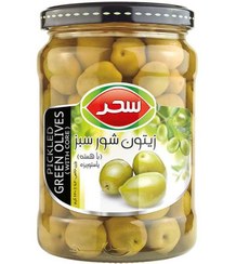 تصویر زیتون شور سبز 640 گرمی سحر 