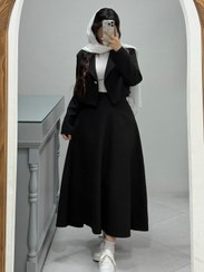 تصویر ست دو تیکه کت و دامن رایکا کد ۱۴۵۵ 