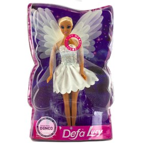 تصویر عروسک باربی دفا لوسی فرشته چراغ دار مدل 8219 Barbie Defa Lucy 