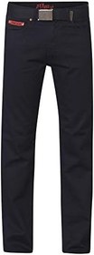 تصویر دوک لندن مردانه Mario Big Tall King Size Jeans Bedford Cord with Belt - W46L38 