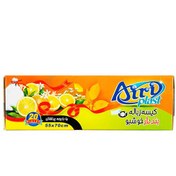 تصویر کیسه زباله بند دار متوسط پرتقالی 20 عددی آیری پلاست Airi Plast Medium Garbage Bag