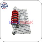 تصویر کمک فنر موتور سیکلت بنلی رنگ قرمز مناسب ۲۵۰ و ۳۰۰ دو سیلندر 