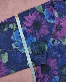 تصویر بافت بنفش طرح گل 0114 