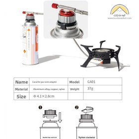 تصویر تبدیل کپسول گازی آلوکس ALOCS 
