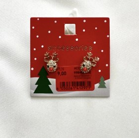 تصویر گوشواره تم کریسمسی 