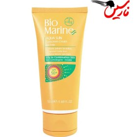 تصویر کرم ضد آفتاب فاقد چربی SPF۵۰ مناسب پوست های چرب و جوشدار بایومارین Biomarine 