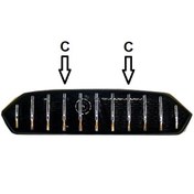 تصویر قطعه استیل تزینی جلو پنجره C اطلس سایپا یدک 