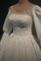 تصویر لباس عروس مدل ساتن پرنسس 